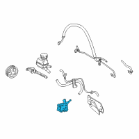 OEM 2000 Toyota Corolla Power Steering Pump Diagram - 44320-02034