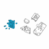 OEM 2013 Cadillac CTS Fuse Box Diagram - 22782850