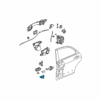 OEM 2005 Acura TSX Hinge, Right Rear Door (Lower) Diagram - 67920-SEA-003ZZ