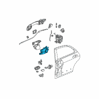 OEM 2006 Acura TSX Actuator Assembly, Passenger Side Door Lock Diagram - 72615-SEA-G01