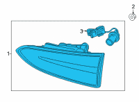 OEM 2021 Hyundai Santa Fe LAMP ASSY-REAR COMB INSIDE, LH Diagram - 92403-CL100
