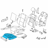 OEM Lexus GS450h Pad, Front Seat Cushion Diagram - 71511-30B60