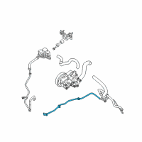 OEM Nissan Altima Hose & Tube Assy-Power Steering Diagram - 49721-JA000