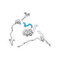 OEM 2012 Nissan Altima Hose Assy-Suction, Power Steering Diagram - 49717-JA100