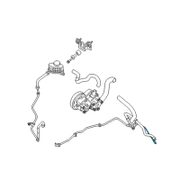 OEM Nissan Hose-Return, Power Steering Diagram - 49725-JA01A