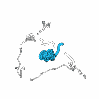 OEM Nissan Altima Pump Power Steering Diagram - 49110-ZX01B