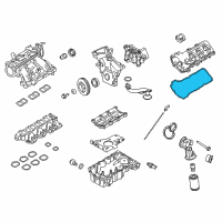 OEM Ford Edge Valve Cover Gasket Diagram - 7T4Z-6584-B