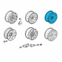 OEM 2015 GMC Yukon Wheel Diagram - 20937765