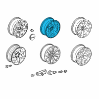 OEM GMC Yukon Wheel Diagram - 20937766