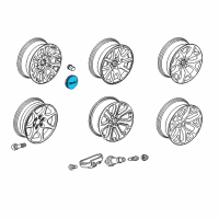 OEM 2020 GMC Sierra 1500 Center Cap Diagram - 20941995