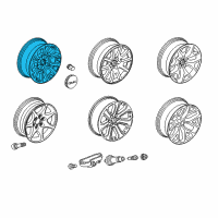 OEM 2015 GMC Yukon Wheel Diagram - 20937770
