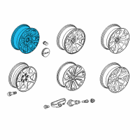 OEM 2020 GMC Yukon XL Wheel Diagram - 20937770