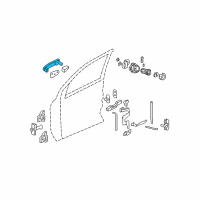 OEM 2005 Chevrolet Equinox Handle, Outside Diagram - 22729814