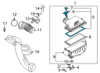 OEM 2022 Toyota Sienna Upper Cover Diagram - 17705-F0220