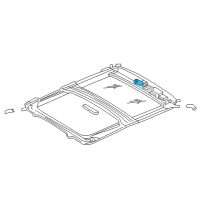 OEM 2001 Jeep Grand Cherokee Motor-SUNROOF Diagram - 5012768AA