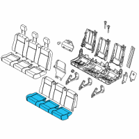 OEM 2020 Ford Transit-150 Seat Cushion Pad Diagram - CK4Z-9963840-Y