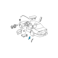 OEM 2006 Toyota Camry Side Sensor Diagram - 89830-06050