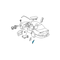 OEM 2003 Toyota Camry Side Sensor Diagram - 89834-06010