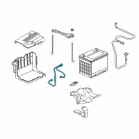 OEM Acura Cable Assembly, Battery Ground Diagram - 32600-S0K-A10