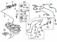 OEM 2022 Hyundai Tucson EXTN WIRING ASSY-FUEL PUMP Diagram - 31121-P0800