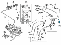 OEM Hyundai Tucson Cap Assembly-Fuel Filler Diagram - 31010-CR000