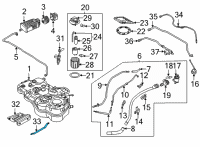 OEM Hyundai Tucson BAND ASSY-FUEL TANK RH Diagram - 31211-P0800