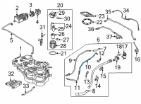 OEM Hyundai Tucson Fuel Hose Diagram - 31046P0800