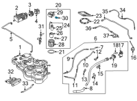 OEM 2022 Hyundai Tucson Sensor-Fuel Tank Pressure Diagram - 31435-P4800