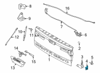 OEM Hyundai Santa Cruz HINGE ASSY-TAILGATE B/SIDE, LH Diagram - 72970-K5000