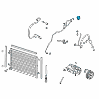 OEM 2021 Ford F-350 Super Duty Expansion Valve Diagram - HL3Z-19849-D