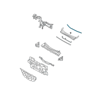 OEM 2012 Hyundai Santa Fe Strip-Cowl Top Cover Diagram - 86153-2B000