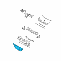 OEM Hyundai Santa Fe Insulator-Dash Panel Diagram - 84124-0W000