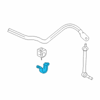 OEM 2005 GMC Canyon Clamp-Front Stabilizer Shaft Insulator Diagram - 15167958