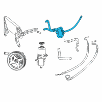 OEM 2015 Ram 2500 Hose-Power Steering Return Diagram - 68031850AI