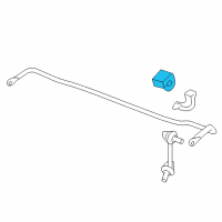 OEM 2007 Honda CR-V Bush, Rear Stabilizer Holder Diagram - 52306-SWA-A01