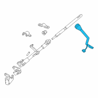 OEM 2004 Mercury Grand Marquis Gear Shift Assembly Diagram - XW7Z-7210-AAA