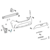 OEM Toyota Corolla Reflector Diagram - 81910-12140