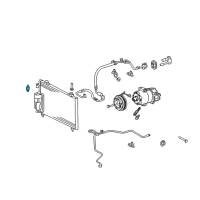 OEM 2008 Pontiac Vibe Pressure Switch Diagram - 88972208