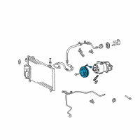 OEM 2007 Pontiac Vibe Clutch Diagram - 88972204