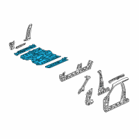 OEM 2003 Acura TL Floor, Front Diagram - 65100-S0K-A00ZZ