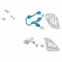 OEM Lexus RX300 Cord, Rear Combination Diagram - 81555-48020