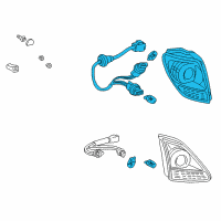 OEM Lexus RX300 Lamp Assy, Rear Combination, RH Diagram - 81550-48020