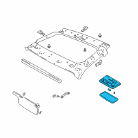 OEM 1999 Chevrolet Tracker Lamp Asm, Room (On Esn) Diagram - 30020787