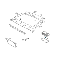 OEM 2000 Chevrolet Metro Bulb, Rear Compartment Courtesy Lamp(12V, 5W) Diagram - 94849397