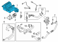 OEM Hyundai Elantra CANISTER ASSY Diagram - 31410-BY500