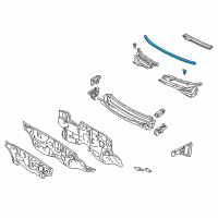 OEM 2008 Pontiac Vibe Seal, Hood Rear Diagram - 88970793