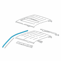 OEM Ford F-150 Weatherstrip Diagram - 5L3Z-1851223-AA