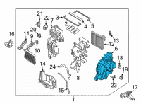 OEM Hyundai Santa Fe Case-Heater, RH Diagram - 97135-R5000