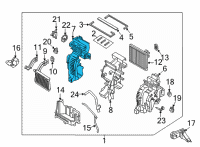 OEM Hyundai Santa Fe Case-Heater, LH Diagram - 97134-R5000