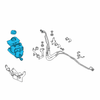 OEM 2016 Infiniti Q70 Electric Power Steering Pump Assembly Diagram - 49110-3WG5C